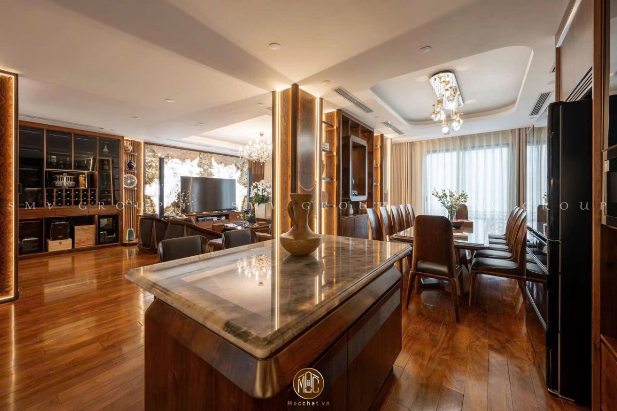 MỘC CHẤT - Thiết kế thi công nội thất gỗ óc chó