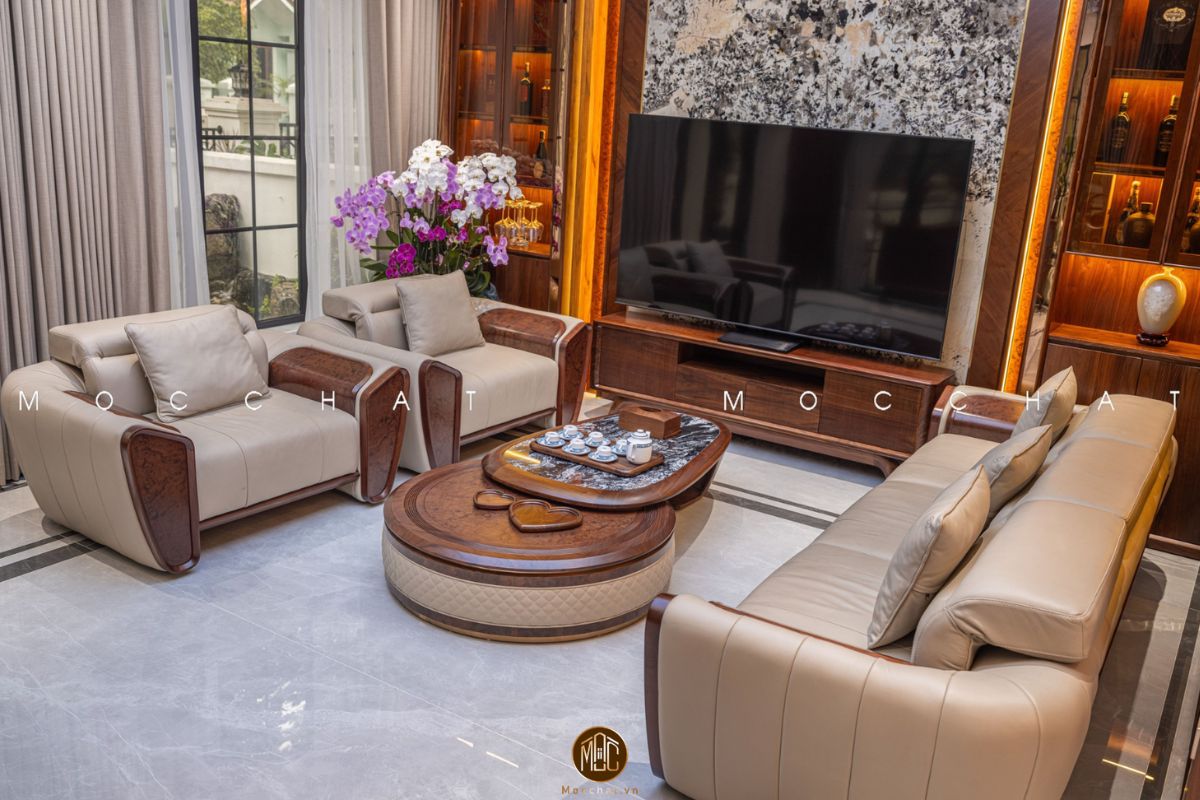 Thi công nội thất biệt thự hoa sữa Vinhomes Riverside - Anh Hải